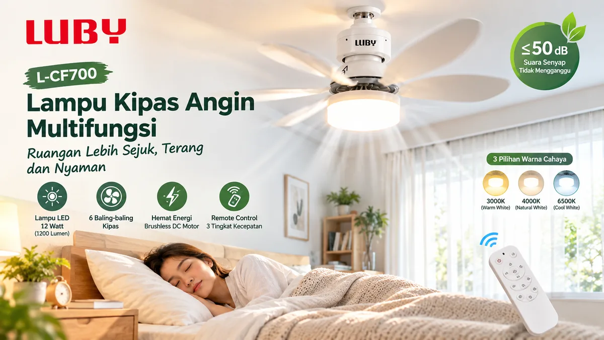 Lampu Kipas Angin LUBY L-CF700